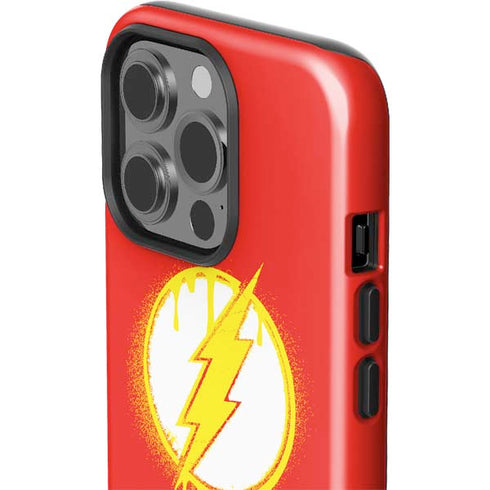 DC Comics The Flash Emblem Drip iPhone 15 Pro Impact Case